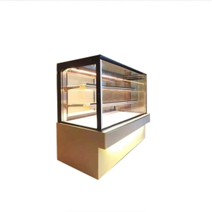 商业蛋糕店后推拉门橱柜冰箱
